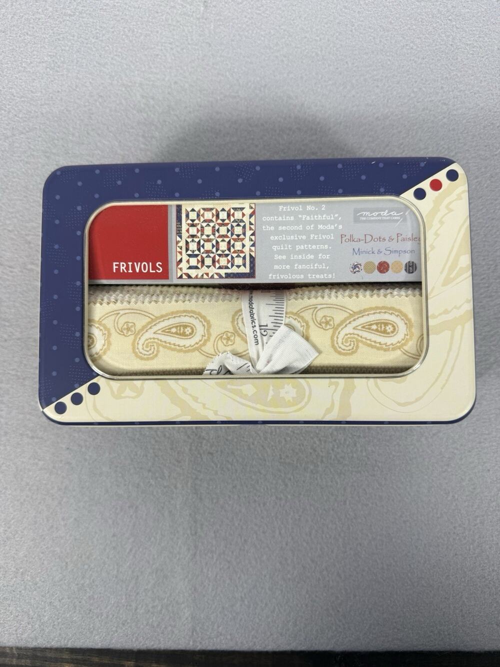 Quilting MODA FRIVOLS #2 POLKA DOTS & PAISLEYS MINICK & SIMPSON Faithful